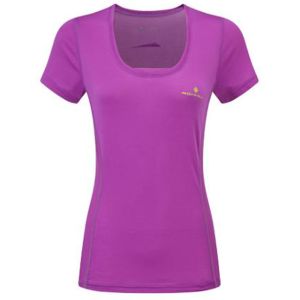 RonHill Ladies Stride Zeal Short Sleeve Tee Thistle/Citrus